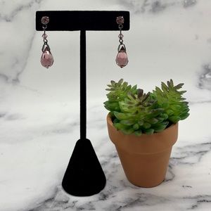 Dusty Purple/Amethyst Colored Dangle Stud Earrings